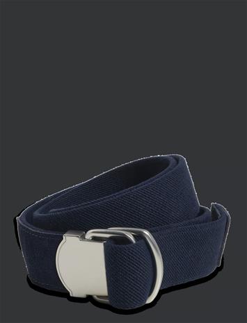 Mango Leather Mixed Belt - Navy - 110