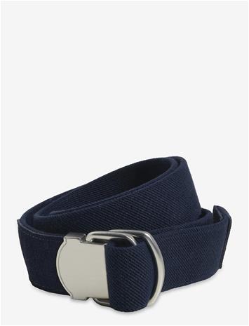 Mango Leather Mixed Belt - Navy - 110