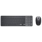 DELL Pro 7 KM746 näppäimistö Sisältää hiiren Universaali RF Wireless + Bluetooth AZERTY ranska Grafiitti KM746