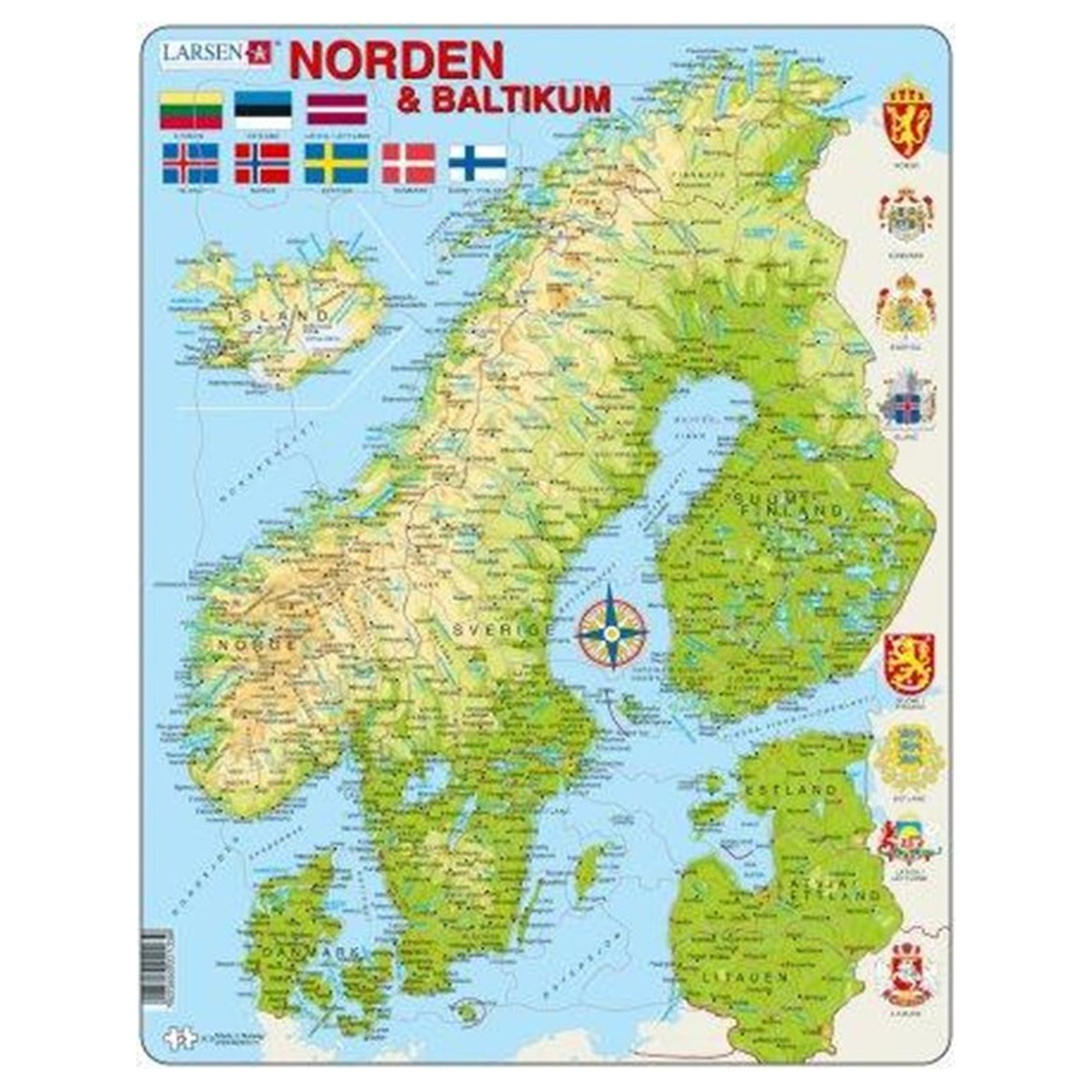 Larsen Puzzles Pohjoismaat