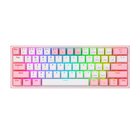 REDRAGON K616 Fizz Pro white/pink näppäimistö USB + RF Wireless + Bluetooth Vaaleanpunainen, Valkoinen K616