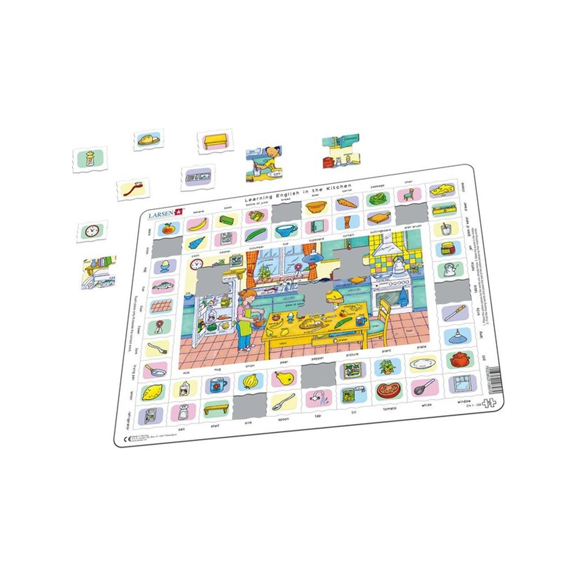 Larsen Puzzles Learning english in the kitchen