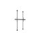 Multibrackets M Pro Series mounting kit - single side - for flat panel - fixed arms - black - Max 80 kg - recommended for 110" – kuva 1