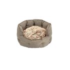 Dogman Pet Bed Classy Memory Foam Oval Beige Large 74x70x32cm