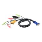 ATEN 2L-5302U KVM-kaapeli Musta 1,8 m 2L-53