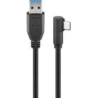 Wentronic 66502 USB-kaapeli USB 3.2 Gen 1 (3.1 Gen 1) 1,5 m USB C USB A 5 Gbit/s Musta 66502