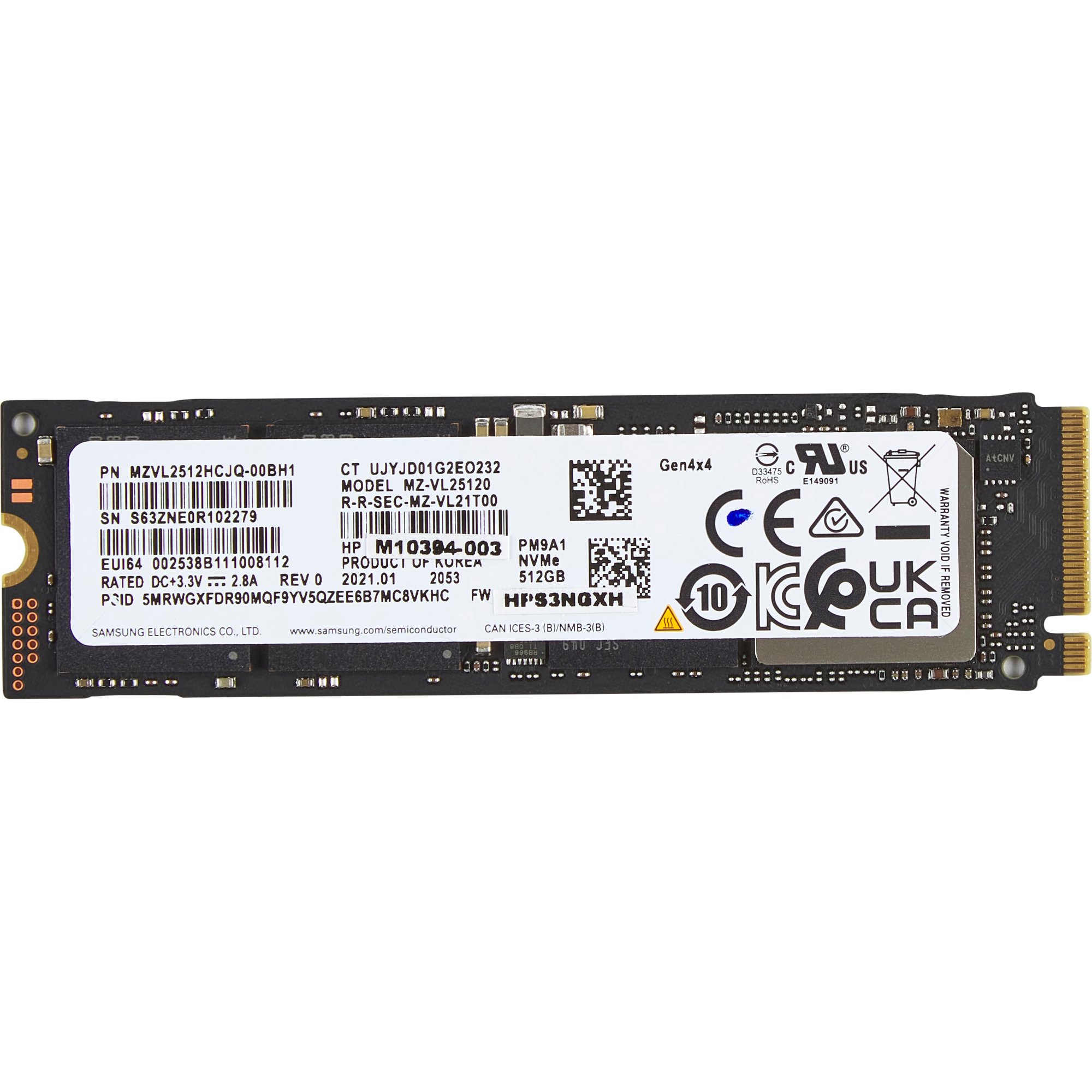 HP - SSD - 512 GB - PCIe 4.0 x4 (NVMe)- Kiintolevy (SSD) - 512 Gt - PCIe 4.0 x4 (NVMe)