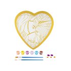 Creative Craft Group Unicorn Academy Paint by Number Foil Heart Shape