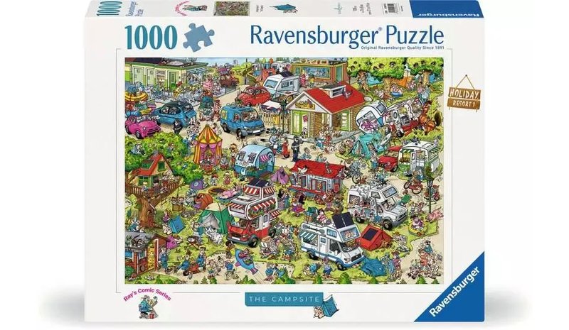 Ravensburger The Campsite -palapeli, 1000 palaa