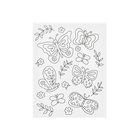 Creativ Company Painting canvas with print butterflies - 24x30cm
