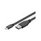 Pro USB-A <-> USB-C - 1.8m - USB 3.0 - Musta – kuva 1