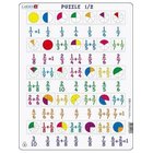 Larsen Puzzles Math Puzzle: Fractions - 35 pieces Maxi (36.5 x 28.5 cm) 2D Palapelit