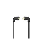 Hama HDMI Cable Ethernet Angled Gold Black 1.5m