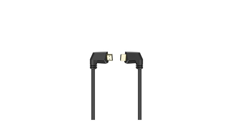 Hama HDMI Cable Ethernet Angled Gold Black 1.5m – kuva 1/3