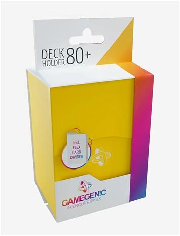 GAMEGENIC Deck Holder 80+ Yellow - YELLOW - One Size