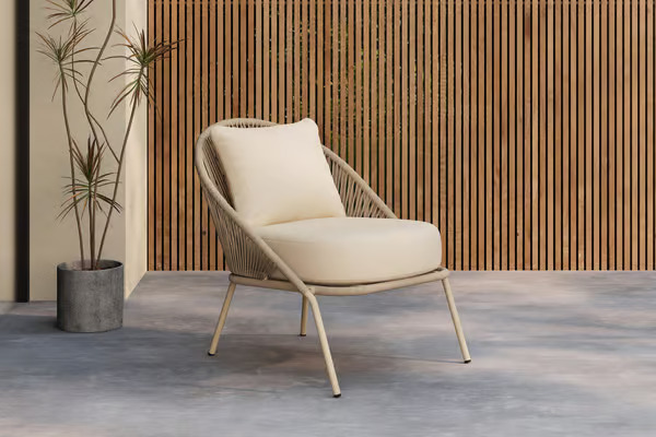 Lindos nojatuoli ulkokäyttöön - Beige