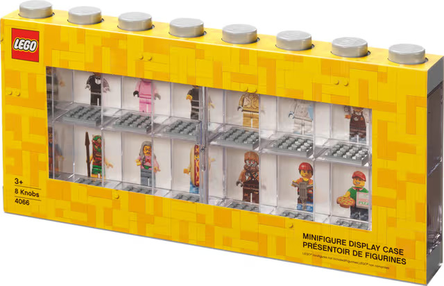 LEGO MINIFIGURE DISPLAY CASE 16 - Harmaa