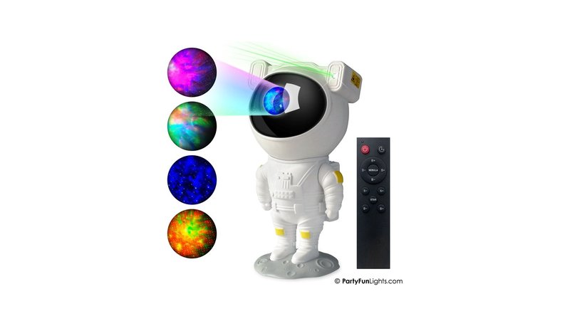 Party Funlight Astronaut Space Projector 23cm – kuva 1/3