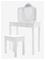 ROBA Make-Up And Dressing Table - White - ONE SIZE – kuva 3