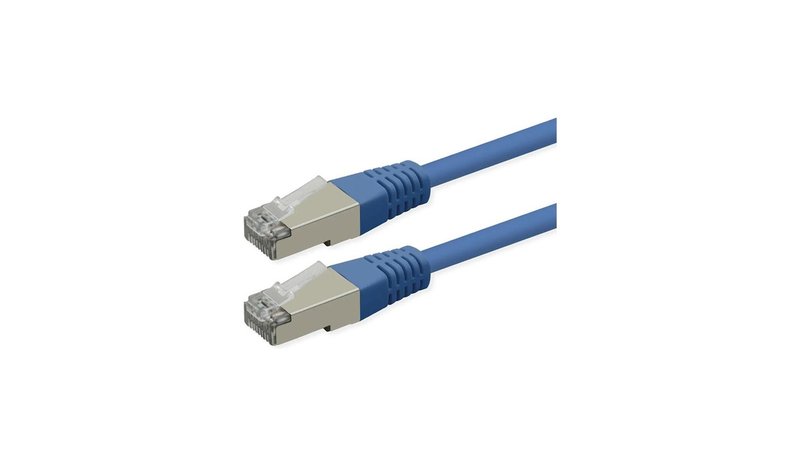 ROLINE S/FTP (PiMF) Patch Cord, Cat.6 (Class E), PoE, blue, 20 m 21.51.1404 – kuva 1/2