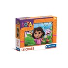 Clementoni Dora the Explorer 2025 puzzle 12 cubes Palikka