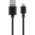 Pro USB-A <-> USB Micro-B - 1m - Musta
