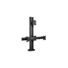 Multibrackets M stand - for 3 flat panels - with grommet base - black - Max 45 kg - recommended for 24"-50"