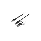 SKross 2in1 Pro Cable USB-C to A Braided cable 60W 150cm - Black