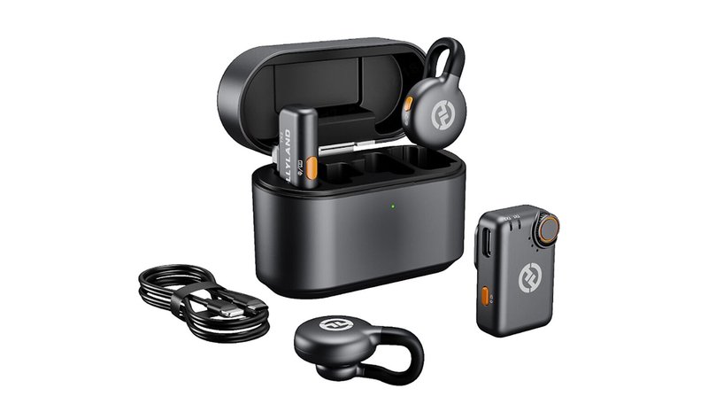 Hollyland LARK M2S Combo Wireless Lavalier Microphone Combo - Space Gray