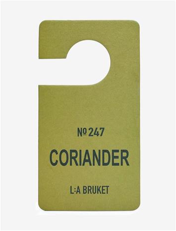 L:a Bruket 247 Coriander Fragrance Tag