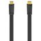 Hama HDMI Cable Ethernet Flat Black 3m – kuva 1