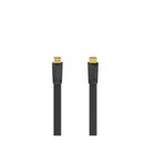 Hama HDMI Cable Ethernet Flat Black 3m
