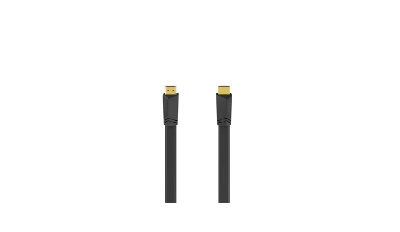 Hama HDMI Cable Ethernet Flat Black 3m