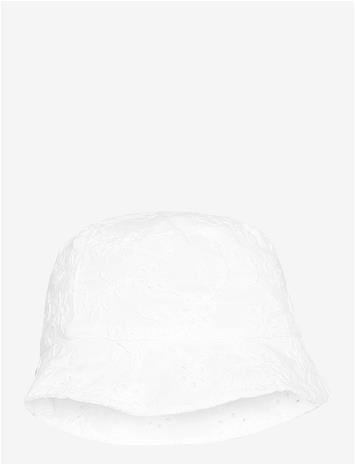 MANGO Embroidered Bucket Hat - WHITE - 1-3