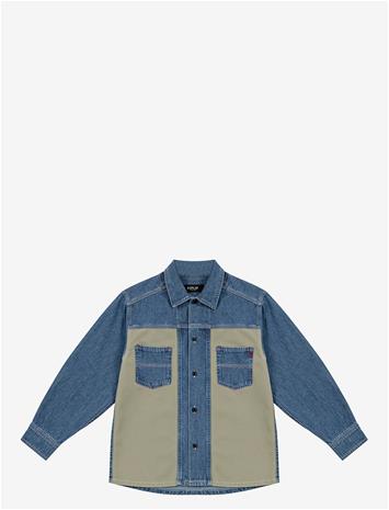 REPLAY Over Canvas Shirt - MULTI COLOURED - 4 A