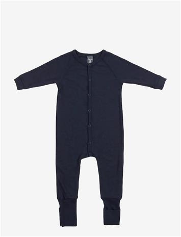 SMALLSTUFF Night Suit, Navy Drop Needle, Merino Wool - NAVY - 92