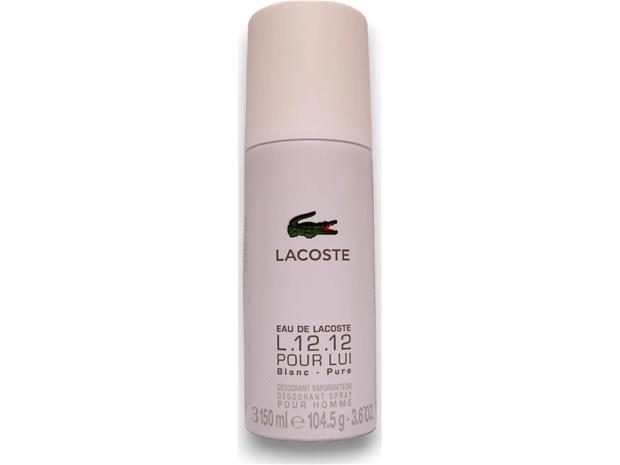 Lacoste Eau de L.12.12 Blanc Deodorant Spray, For Men, 150 ml - 150 ml