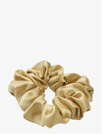 Lenoites Mulberry Silk Scrunchie Gold