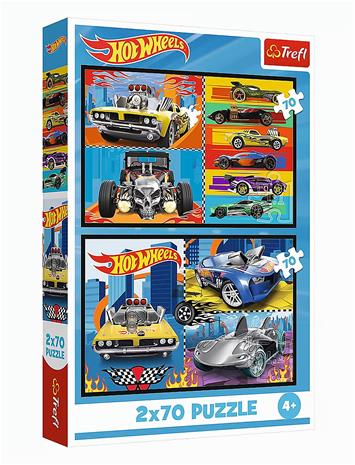 Trefl Hot Wheels Palapelit 2x70 Palaa