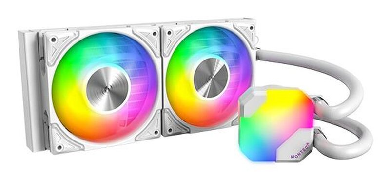 Montech Hyper Flow ARGB 240 - White - CPU Vesijäähdytys - Max 29 dBA