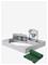 ROBA Sandpit With Large Mud Kitchen And Cover, - Grey - 113X113X54CM – kuva 3