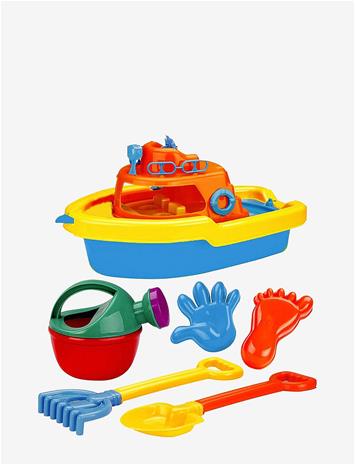 SUNTOY Sandset Båt 6 Delar - MULTI - One Size