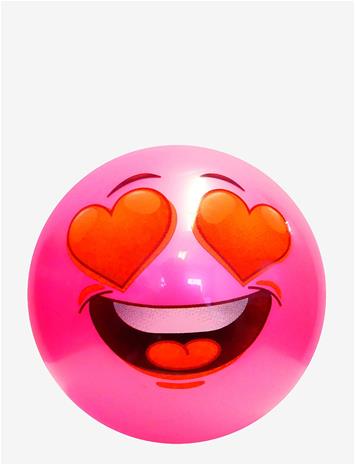 SportMe Playball Funny Face, 24Cm Pink - Multi/patterned - 24 cm