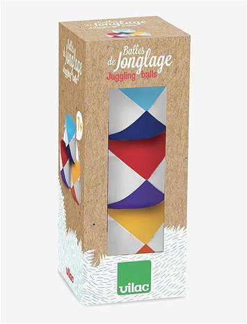 Vilac 3 Juggling Balls - Multi/patterned - ONE SIZE