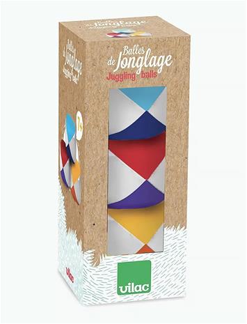 Vilac 3 Juggling Balls - Multi/patterned - ONE SIZE