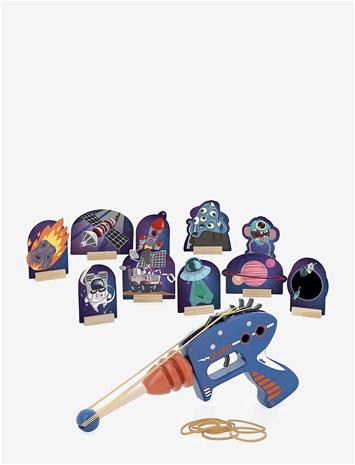 VILAC Wooden Rubber Band Gun - Space - BLUE - One Size