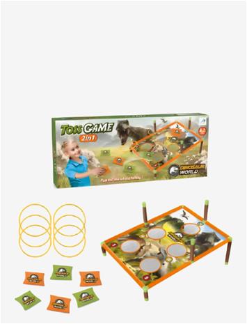 SUNTOY Toss Game 2 In 1 Dinosaur - MULTI COLOURED - One Size