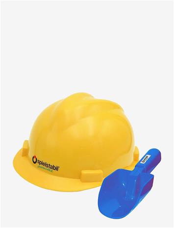 Spielstabil Helmet And Trowel Set - Builder - Yellow - ONE SIZE