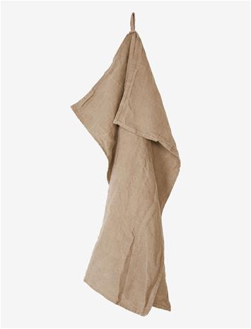 AU MAISON Tea Towel Linen Basic Washed - CAMEL - 65X53 cm – kuva 2/2