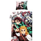 Pussilakanasetti: Demon Slayer - Characters Single Duvet Set (140x200cm) KORISTE